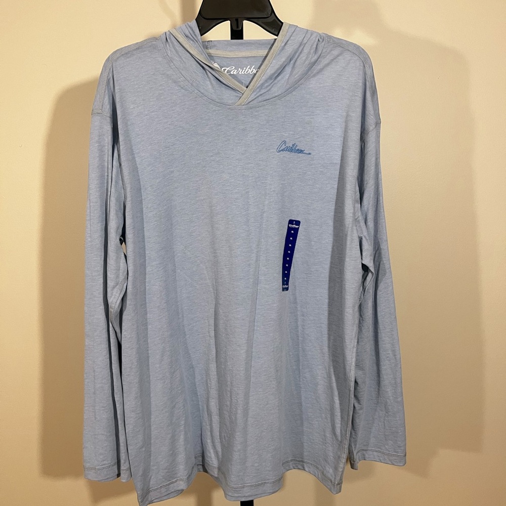 ☀️Nwt Mens XL hooded  long sleeve beach shirt